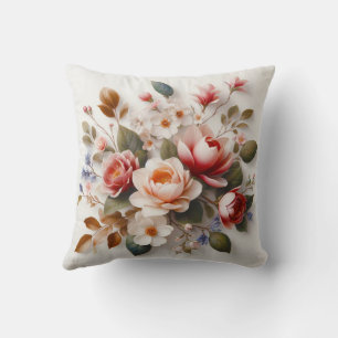 Llave de diseño de almohada floral, sofá, almohada