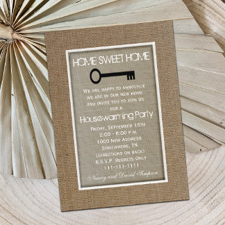 Llave de invitación a fiesta para el calentamiento