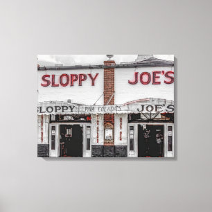 Llave de lienzo envuelto en el oeste de Sloppy Joe