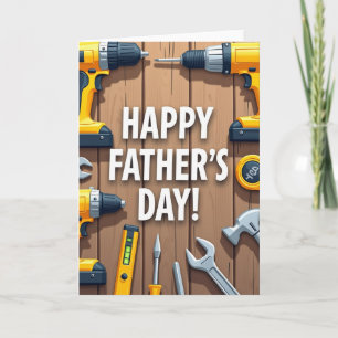 Llave del Día del Padre Tarjeta de Madera