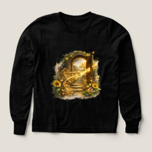 Llave Dorada a la Camiseta del Jardín de la Abunda