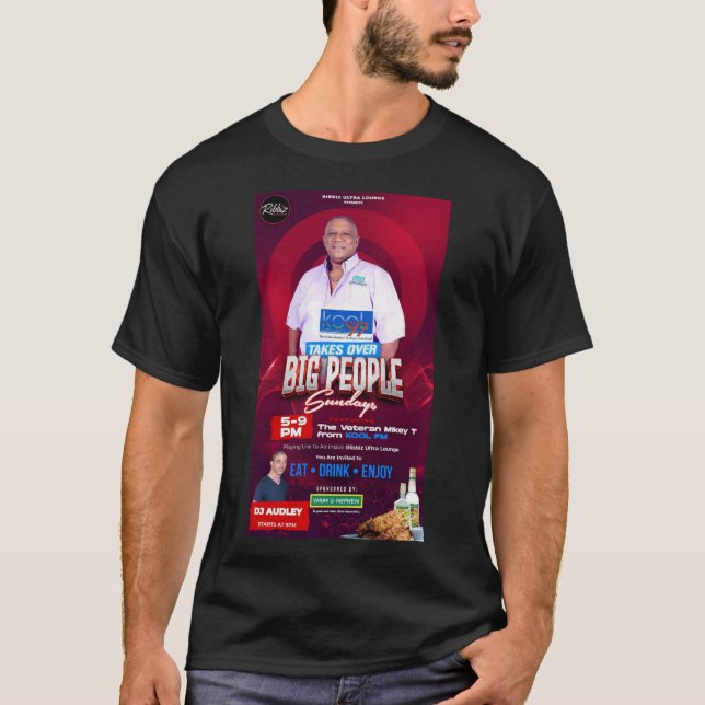 LLAVE MIX. MICHAEL THOMPSON Camiseta Básica Oscura (Anverso)