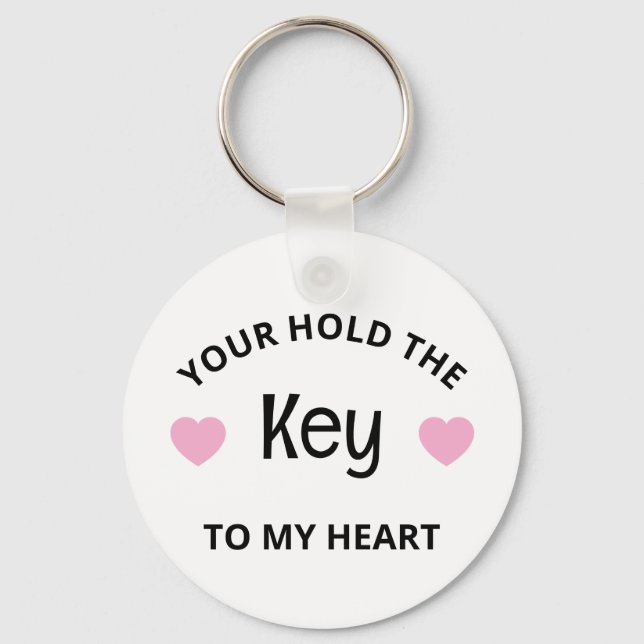 Llave Personalizada Para Mi Corazón Llavero (Anverso)