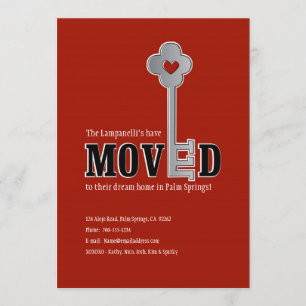 Llave y corazón, Invitación roja en movimiento