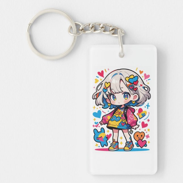 LLAVERO かわいい女の子 (Frente)