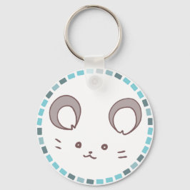 LLAVERO カラフルタイル模様＆丸耳ねずみ