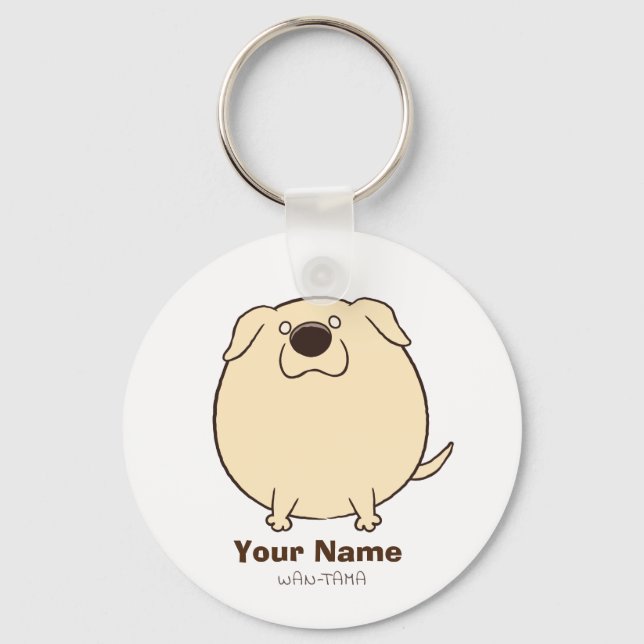 LLAVERO ラブラドールレトリバー "ラブたま(クリーム)" (Anverso)