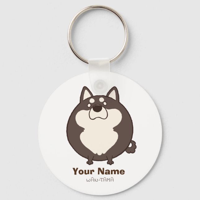 LLAVERO 柴犬"しばたま(黒)" (Anverso)