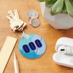 Llavero 000 números de ángel azul de alta vibración espiri