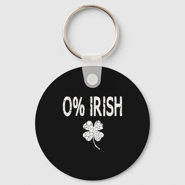 Llavero 0% Irish Funny St. Patrick's Day Shamrock Men Wome (Anverso)