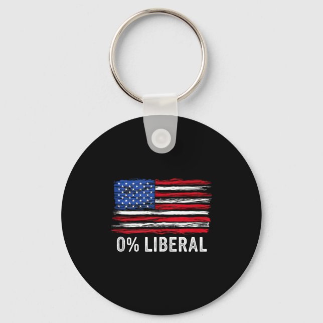 Llavero 0% Liberal Zero Percent Anti Liberal Republican Ta (Anverso)