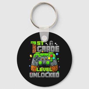Llavero 1º Grado Nivel Sin Bloquear Video Gamer Pixel Ck T