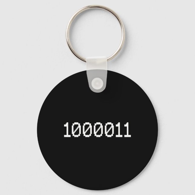 Llavero 1000011 Código Binario Para 67 Meme Divertido De T (Anverso)