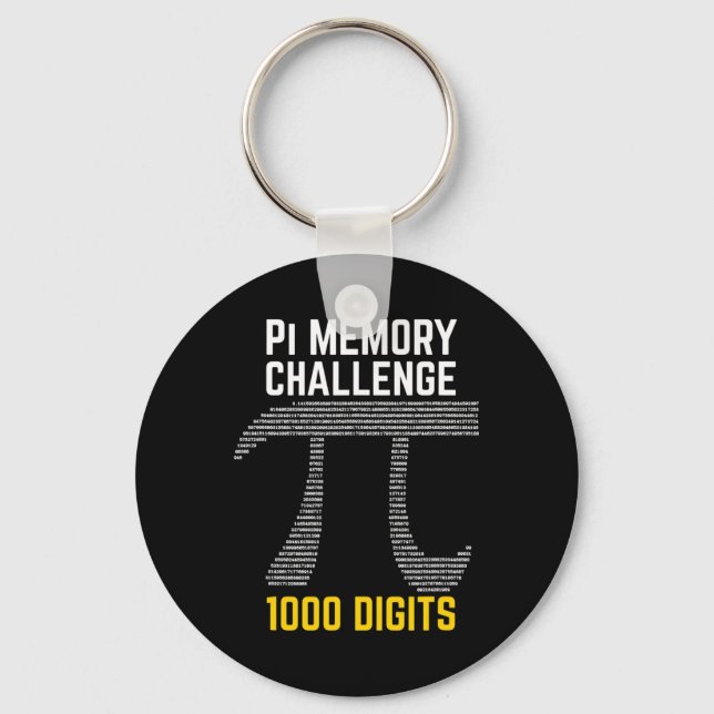 Llavero 1000 Dígitos De Pi Memory Challenge - Pi Day (Anverso)