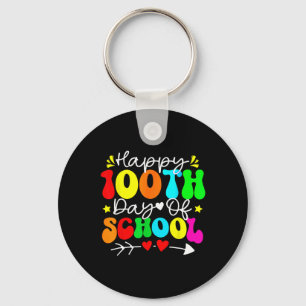 Llavero 100.º día de la escuela maestro niños niño feliz 1