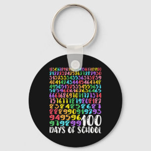 Llavero 100.º día de la escuela para maestros niños 100 dí