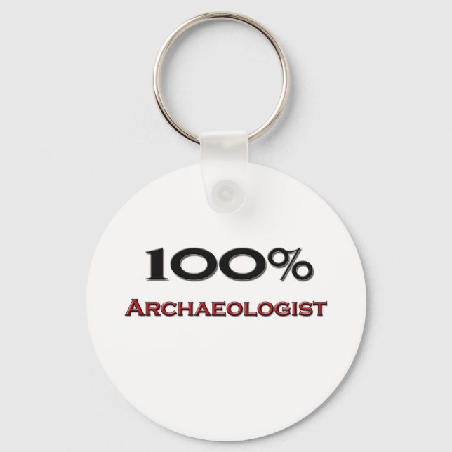 Llavero 100% Arqueólogo (Anverso)