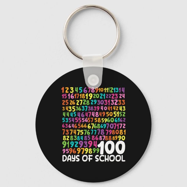 Llavero 100° Día De Enseñanza 100 Días Math Num (Anverso)