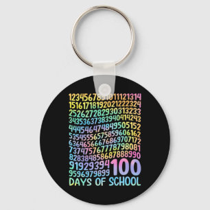 Llavero 100° Día De Enseñanza 100 Días Math Num