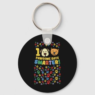 Llavero 100° Día De La Camisa Escolar 100 Perro Atractivo 