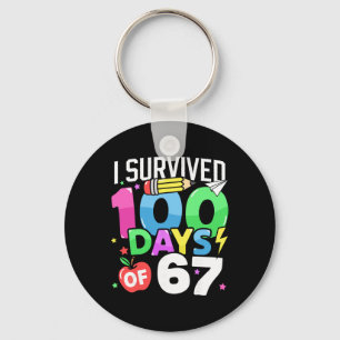 Llavero 100 Días De 67 100º Día De La Escuela Niños Maestr