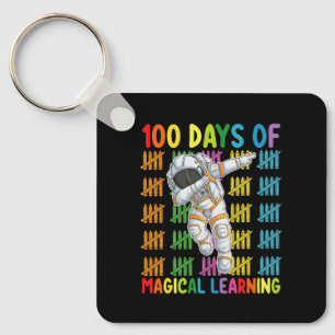 Llavero 100 Días De Aprendizaje Mágico Escuela De Astronau