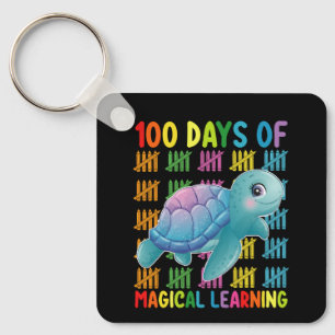 Llavero 100 Días De Aprendizaje Mágico Escuela De Tortugas