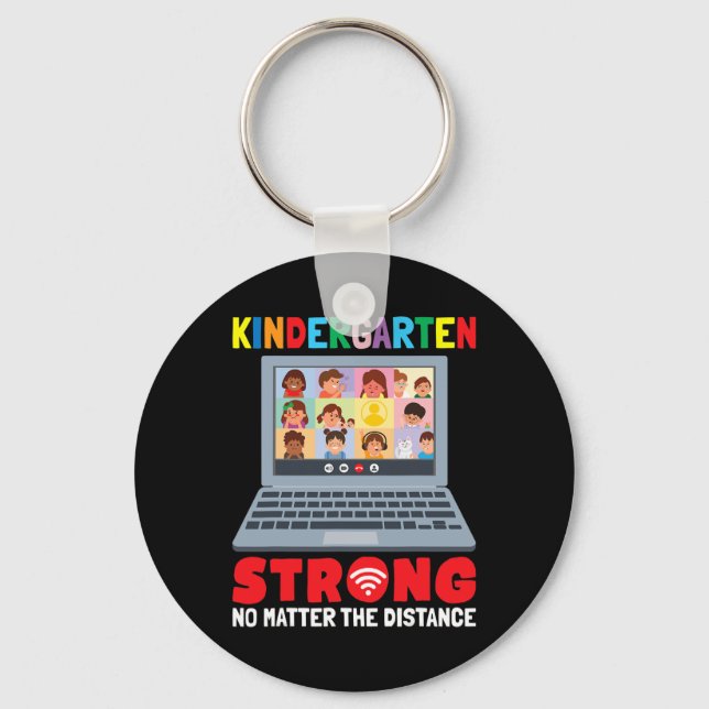 Llavero 100 días de aprendizaje virtual en guardería (Anverso)