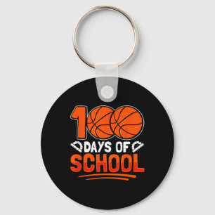 Llavero 100 Días De Básquetbol Escolar Para El Entrenador