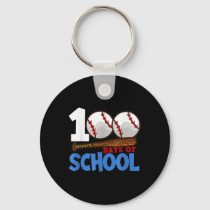 Llavero 100 Días De Béisbol Escolar 100º Día De La Escuela