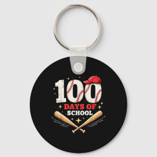 Llavero 100 Días De Béisbol Escolar 100º Día De La Escuela
