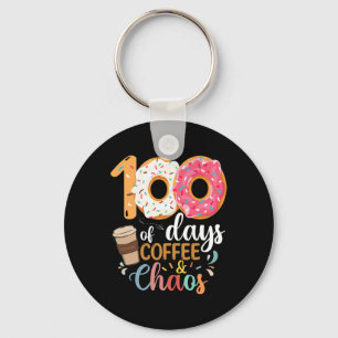 Llavero 100 días de café y de caos profesor 100 días Sch