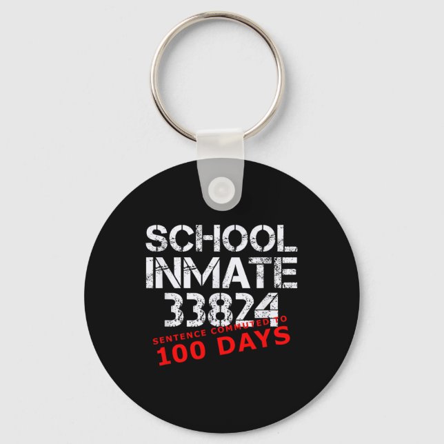 Llavero 100 Días De Camisa Escolar Para Estudiantes 100º D (Anverso)