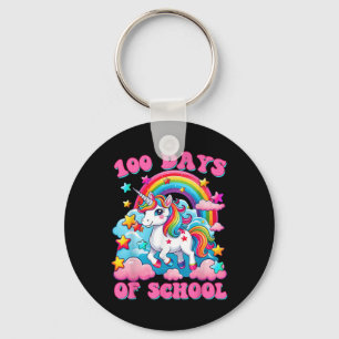 Llavero 100 días de Chicas de unicornio en la escuela