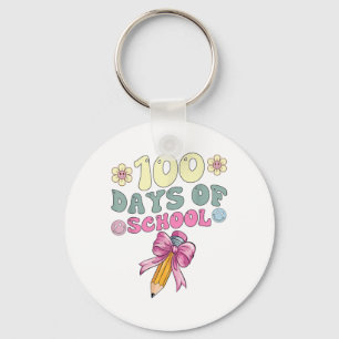 Llavero 100 Días De Chicas Escolares Coquette Bow 100 Días