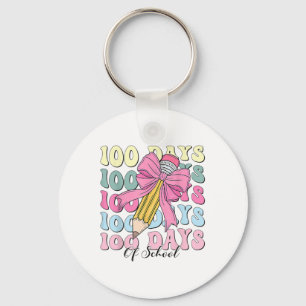 Llavero 100 días de Chicas escolares Coquette Bow 100 días