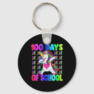 Llavero 100 días de clases menos de unicornio