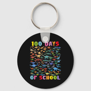 Llavero 100 Días De Colegio Dinosaurios Profesor Niños