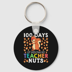 Llavero 100 Días De Conducir A Mi Maestra Nueces Divertida