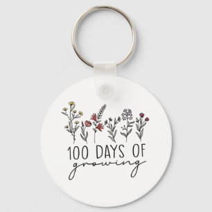 Llavero 100 días de creciente escuela de plantas germinado