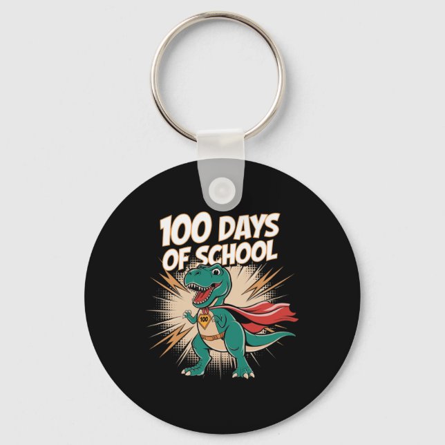 Llavero 100 Días De Dido Héroe Escolar 100 Días De (Anverso)