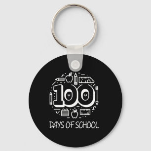 Llavero 100 Días De Enseñanza Escolar Niños Clical 100