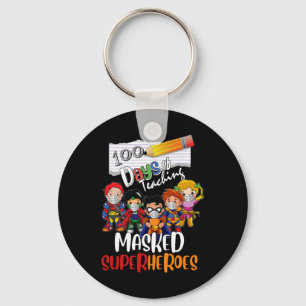 Llavero 100 Días De Enseñar A Superhéroes Enmascarados Mae
