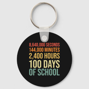 Llavero 100 días de equipo de profesores escolares 80 Retr