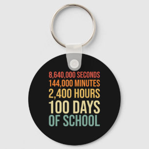 Llavero 100 días de equipo de profesores escolares 80 Retr