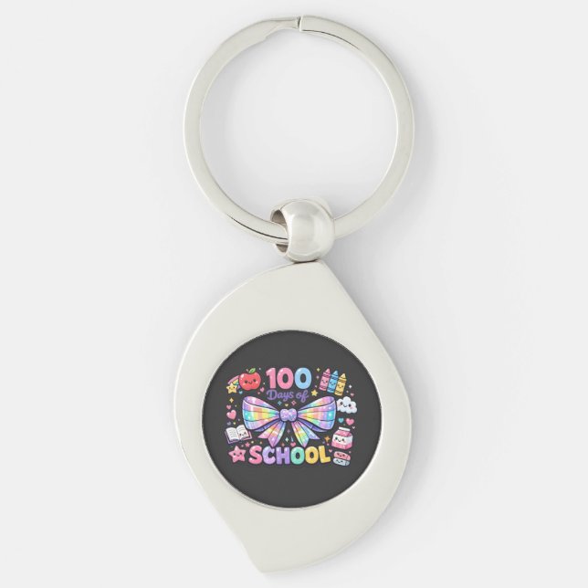 Llavero 100 Días De Escuela  (Anverso)