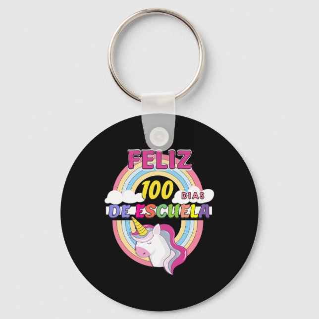 Llavero 100 Días De Escuela (Anverso)