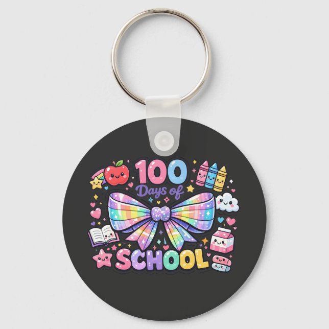 Llavero 100 Días De Escuela  (Anverso)