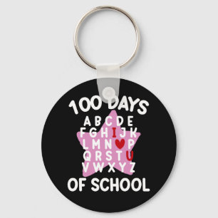 Llavero 100 días de escuela alfabética 100 días de profeso
