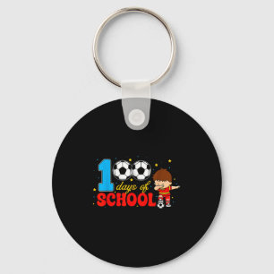 Llavero 100 Días De Escuela Chico Dabbing Fútbol 100 Días 